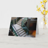 Glastreppenhaus Karte (Gelbe Blume)