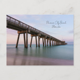 Glastrübe Wasser am Pier von Panama City Beach Pos Postkarte