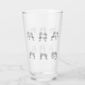 Glastumbler : Frühlingsblumen Glas (Rückseite)