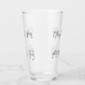 Glastumbler : Frühlingsblumen Glas (Links)