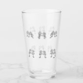 Glastumbler : Frühlingsblumen Glas (Vorderseite)
