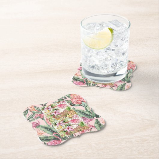 Glasunterglas aus Flowerpapier Untersetzer (Vor Ort)