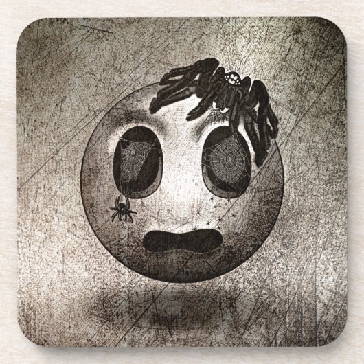 Glasunterglasobermoji Vintage Getränkeuntersetzer (Vorderseite)