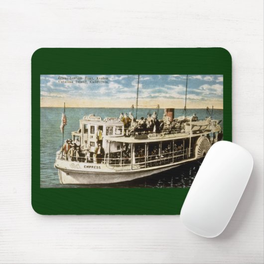 Glasunterseiten-Boot, Avalon, Catalina-Insel, CA Mousepad (Mit Mouse)