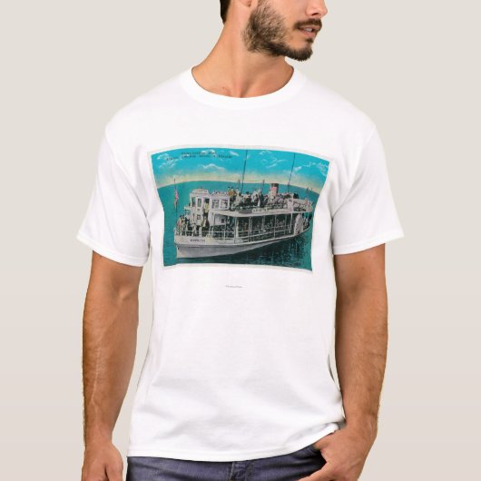 Glasunterseiten-Boot in Avalon, Catalina-Insel T-Shirt (Vorderseite)