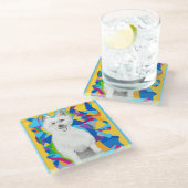 Glasuntersetzer (Schrägansicht)