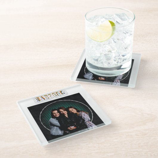 Glasuntersetzer (Schrägansicht)