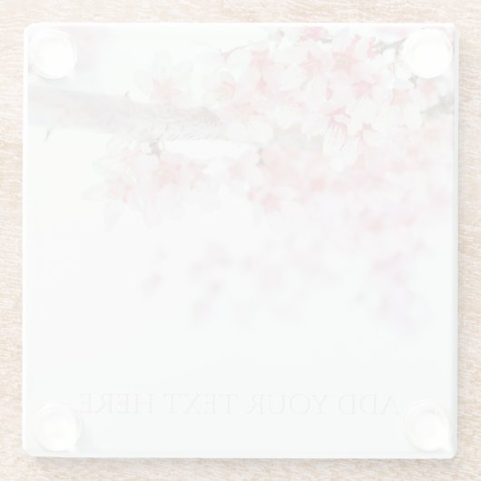Glasuntersetzer: CHERRY BLOSSOM Glasuntersetzer (Rückseite)