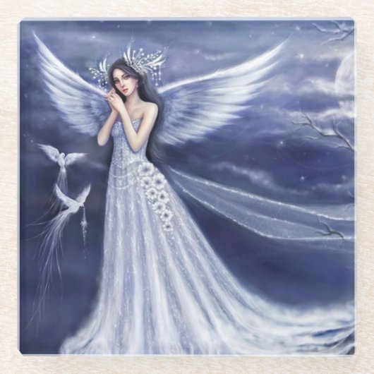 GlasUntersetzer/Engel Glasuntersetzer (Vorderseite)