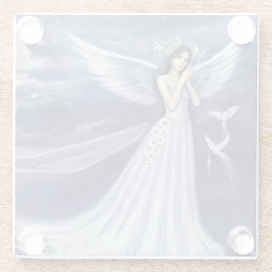 GlasUntersetzer/Engel Glasuntersetzer (Rückseite)