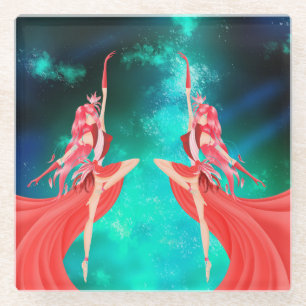Glasuntersetzer Eternal Dance des Lebens
