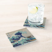 GLASUNTERSETZER: HOKUSAI : DIE WAFFE GLASUNTERSETZER (Schrägansicht)