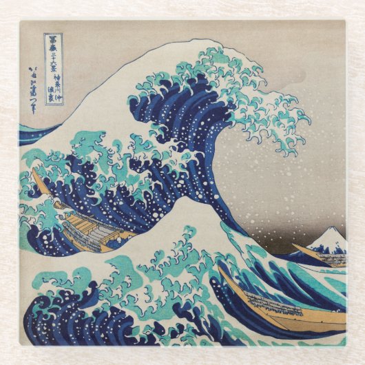 GLASUNTERSETZER: HOKUSAI : DIE WAFFE GLASUNTERSETZER (Vorderseite)