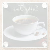 GlasUntersetzer-/Kaffee-Zeit Glasuntersetzer (Rückseite)