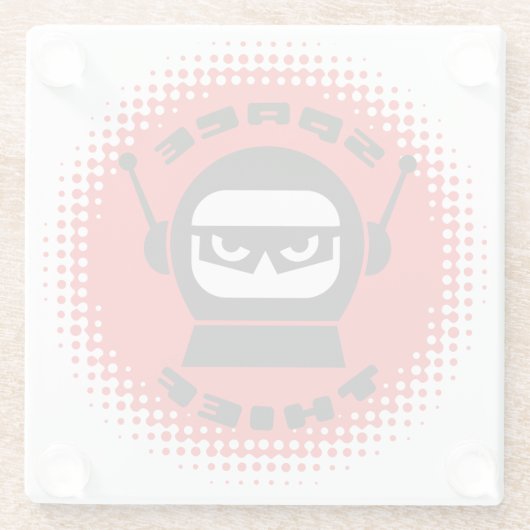 GlasUntersetzer mit Raum-Dieb-Logo (Rückseite)