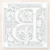 Glasuntersetzer - Monogramm B Initiale (Rückseite)