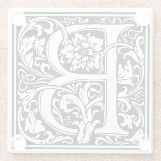 Glasuntersetzer - Monogramm B Initiale (Rückseite)