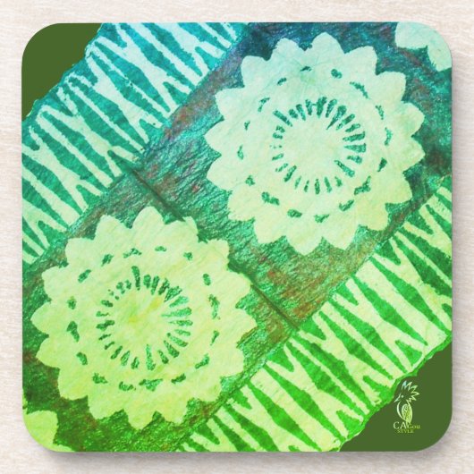 Glasunterteil aus hartem Kunststoff. TAPA Vert Getränkeuntersetzer (Vorderseite)