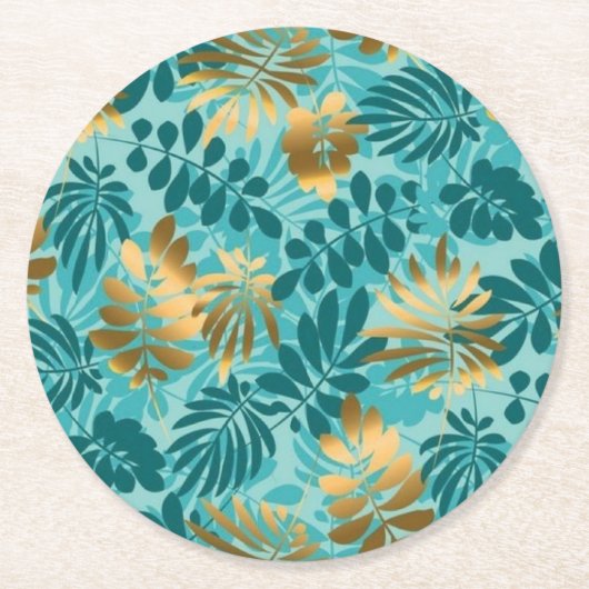 Glasunterteil aus Papier Runder Pappuntersetzer (Vorderseite)