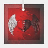 Glasur Halb-Engel-Dämon Ornament Aus Glas (Vorderseite)