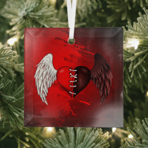 Glasur Halb-Engel-Dämon Ornament Aus Glas