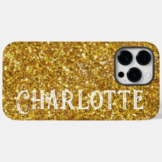 Glasur-Party-Muster für glänzende Glitzer Case-Mate iPhone Hülle (Rückseite (Horizontal))