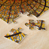 Glasverkleidung im Palau de Musica Spanien Puzzle (Seite)