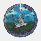 Glasverzierung - Skelettfröste Ornament Aus Glas (Vorderseite)