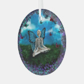 Glasverzierung - Skelettfröste Ornament Aus Glas (Vorderseite links)