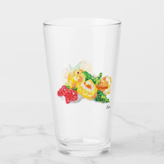 Glaswaren: Früchte Glas (Rückseite)