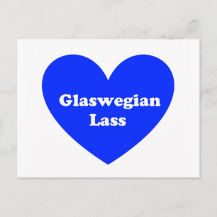 Glaswegian Lass Postkarte