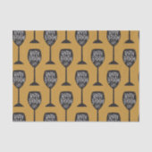 GLASWEINGLASGLAS - MODERNES Party Seidenpapier (Vorderseite)