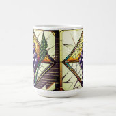 Glasweintrauben und Weizen Kaffeetasse (Zentrum)