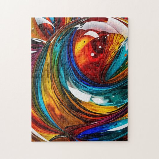 Glaswelle - puzzle (Vertikal)