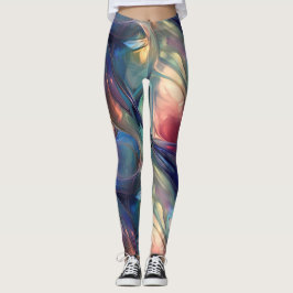 Glaswellen Abstrakt Leggings