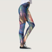 Glaswellen Abstrakt Leggings (Rechts)