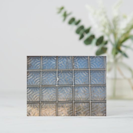 Glasziegel Postkarte (Stehend Vorderseite)