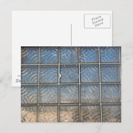 Glasziegel Postkarte (Vorne/Hinten)