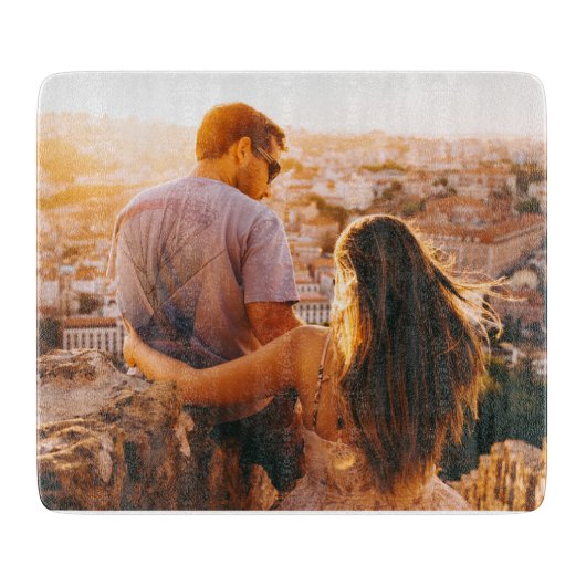 Glaszuschnitt für Ihre Fotoplatte Schneidebrett (Vorderseite)