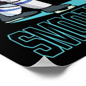 glatt als Eis Poster (Ecke)