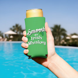 Glatt wie irischer Whiskey St. Patrick's Day Selters Dosenkühler