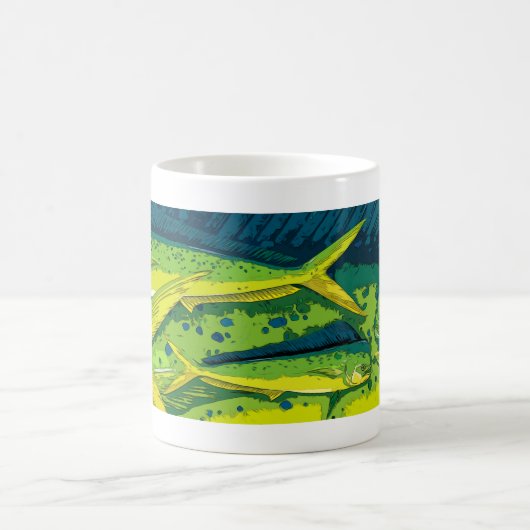 Glattbuttfische Grafik Kaffeetasse (Mittel)