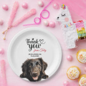Glattcoat Retriever Pappteller (Party)