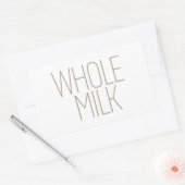 Glatte braune Vollmilch Rechteckiger Aufkleber (Umschlag)