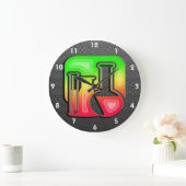 Glatte Chemie Große Wanduhr (Zuhause)