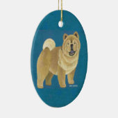 Glatte Chow-Chow Verzierung Keramik Ornament (Rechts)