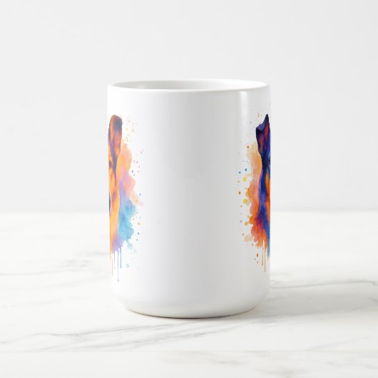 Glätte Collie Coffee Tasse (Mittel)