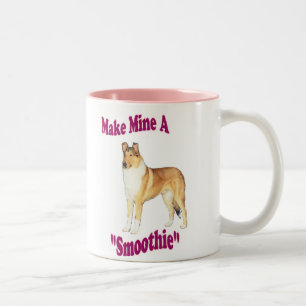 Glatte Collie-Geschenke Zweifarbige Tasse