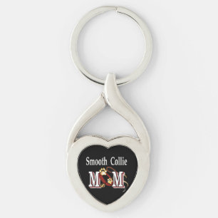 Glätte Collie-Hund-Mutter-Geschenke Schlüsselanhänger