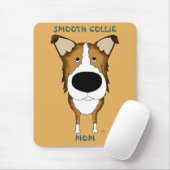 Glatte Collie-Mama Mousepad (Mit Mouse)